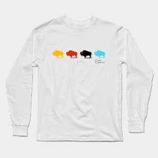 Colorful Bison Long Sleeve T-Shirt